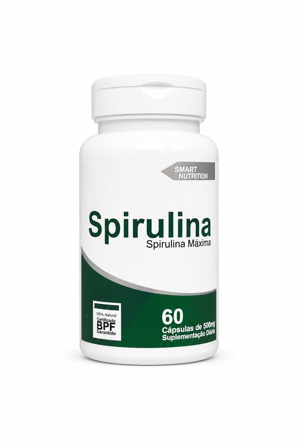 Spirulina (Spirulina Máxima)  60 Cápsulas (500mg)