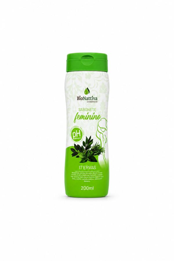 Sabonete Íntimo Feminino 17 Ervas (200ml) - BioNattiva